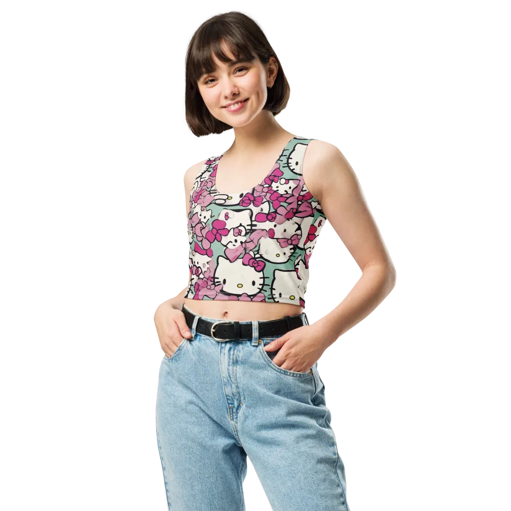 Bowberry Parade on Crop Top — Front