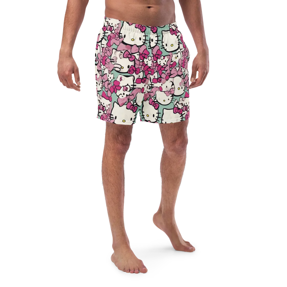 Bowberry Parade on Swim Trunks — Front