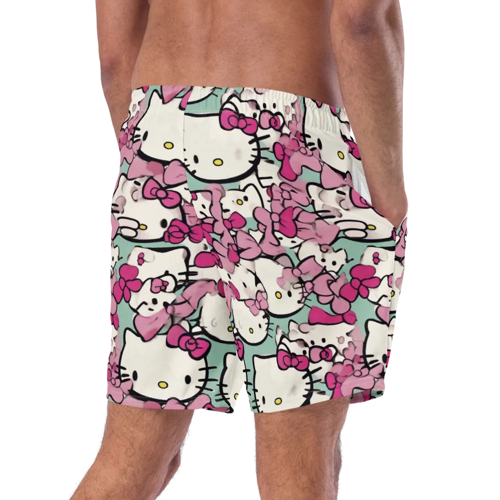 Bowberry Parade on Swim Trunks — Right Back