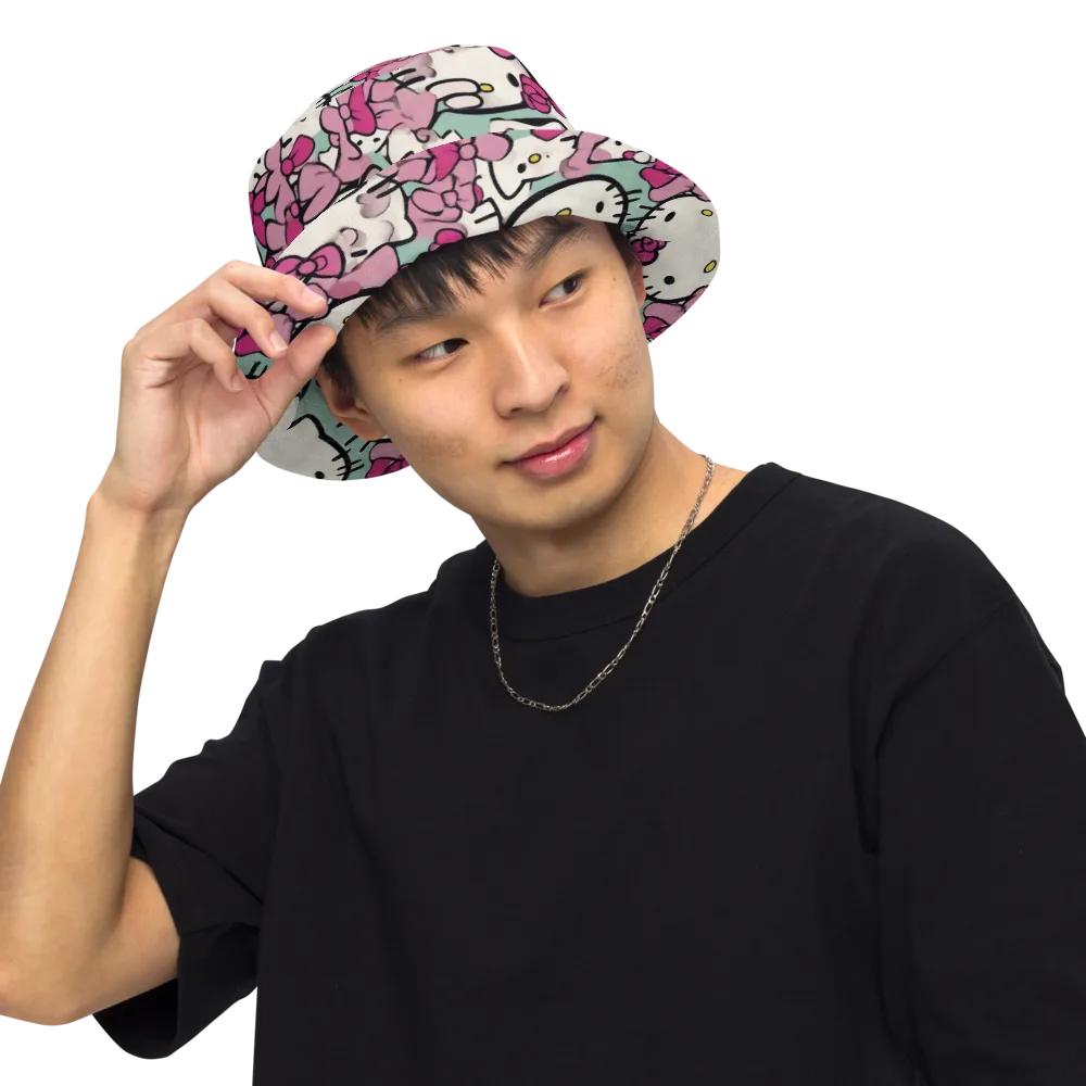 Bowberry Parade on Reversible Bucket Hat — Front Inside