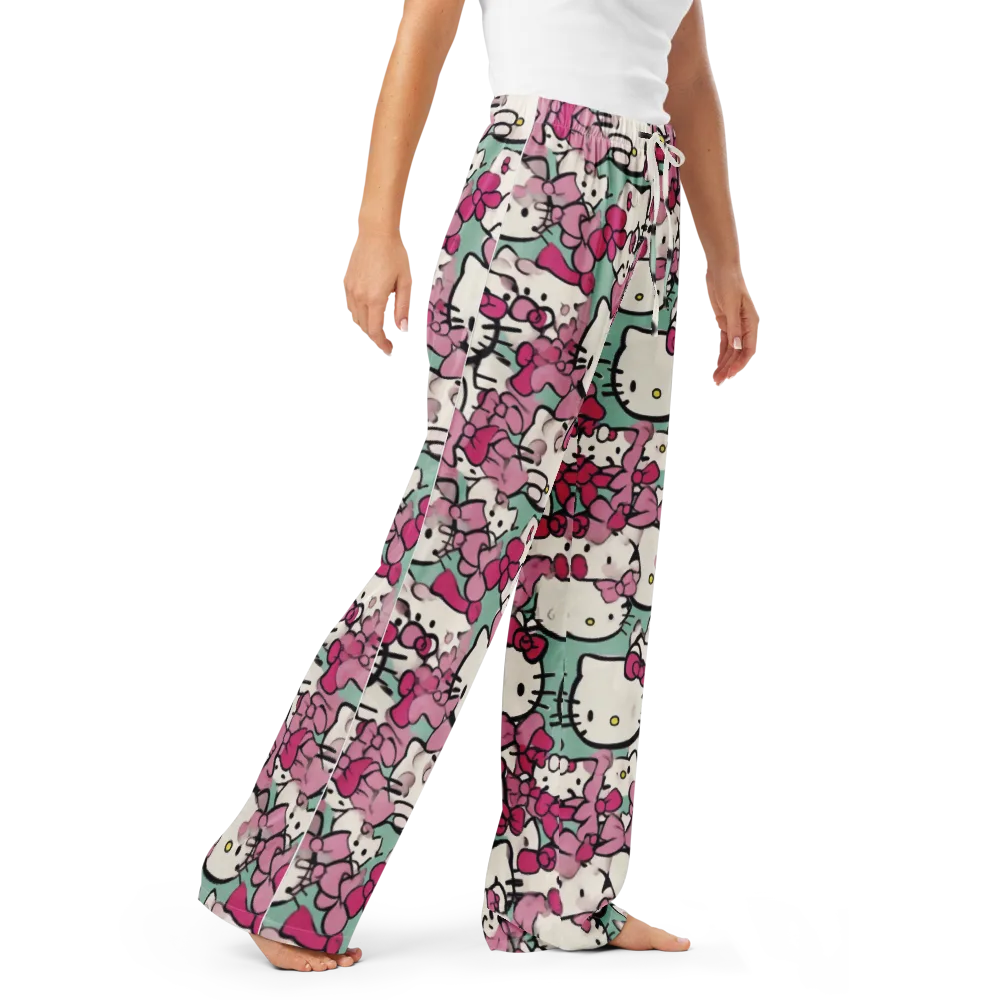 Bowberry Parade on Women's Pajama Pants — Right Front