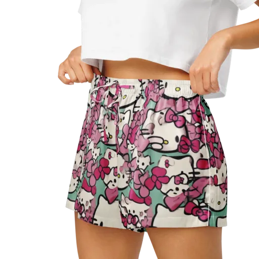 Bowberry Parade on a Women's Pajama Shorts