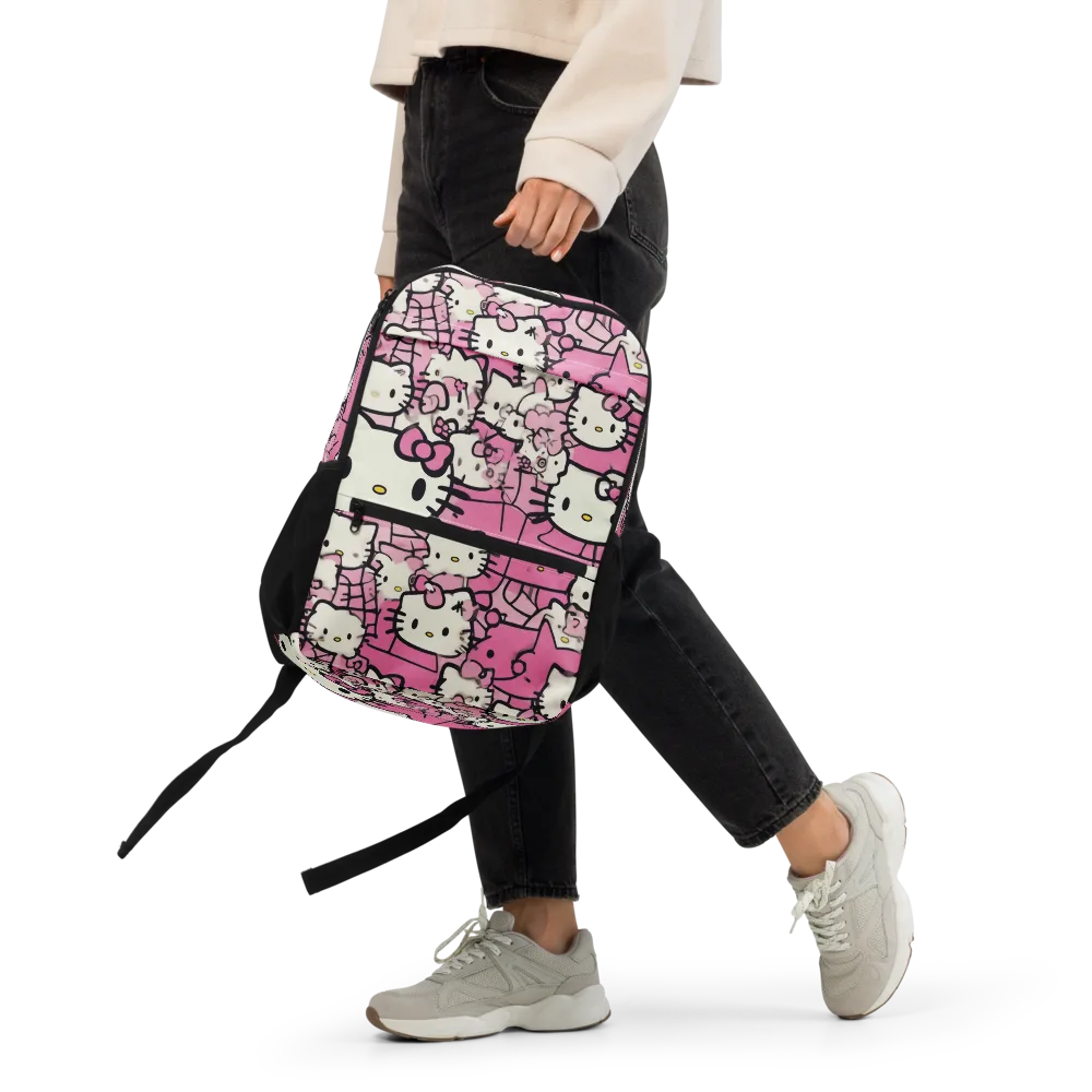 Pink Bow Parade on Utility Backpack — Front