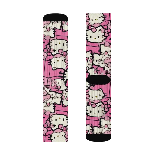 Pink Bow Parade on a Socks