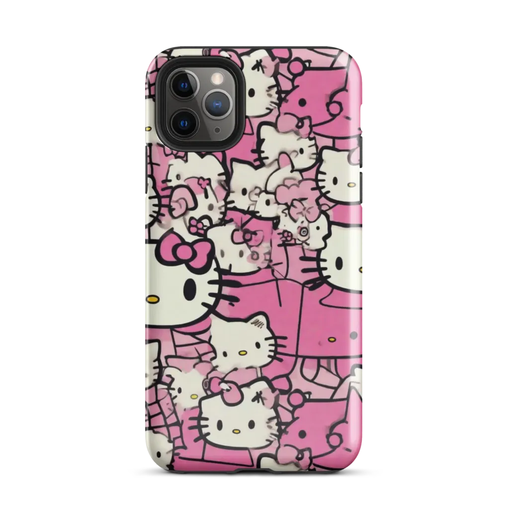 Pink Bow Parade on Tough Case for iPhone® — Front