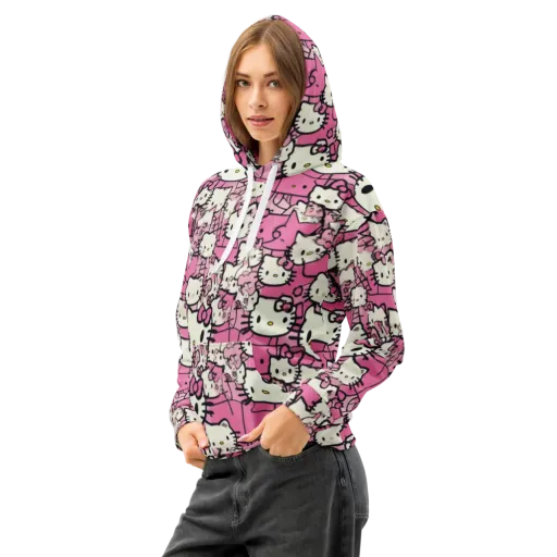 Pink Bow Parade on a Cotton Hoodie