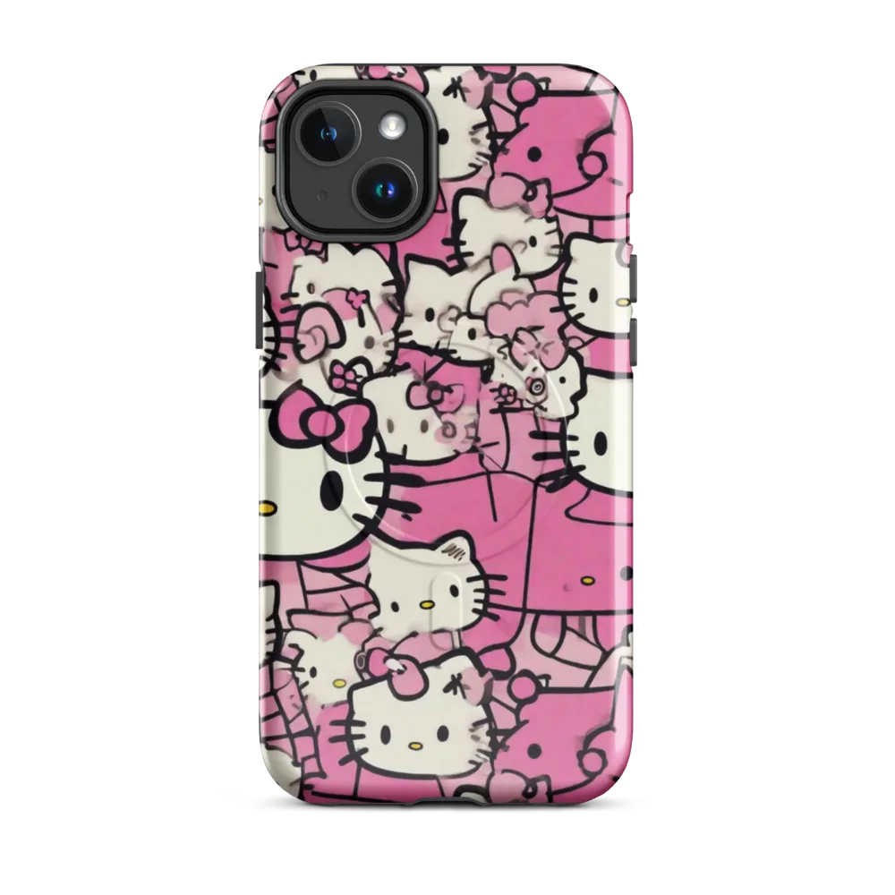 Pink Bow Parade on MagSafe Tough Case for iPhone® — Front