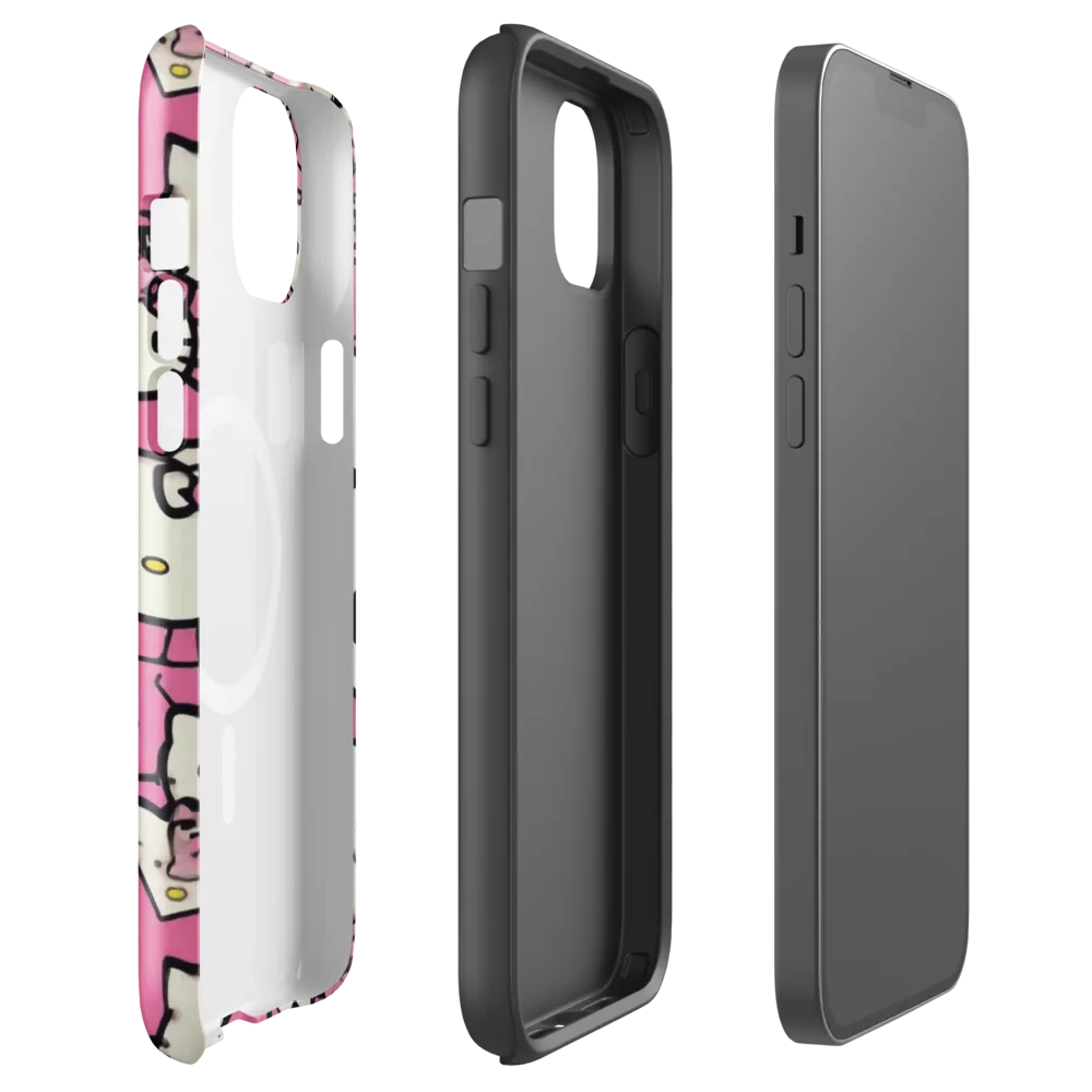 Pink Bow Parade on MagSafe Tough Case for iPhone® — Front