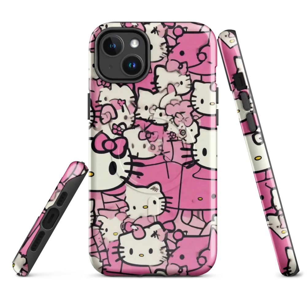 Pink Bow Parade on MagSafe Tough Case for iPhone® — Front