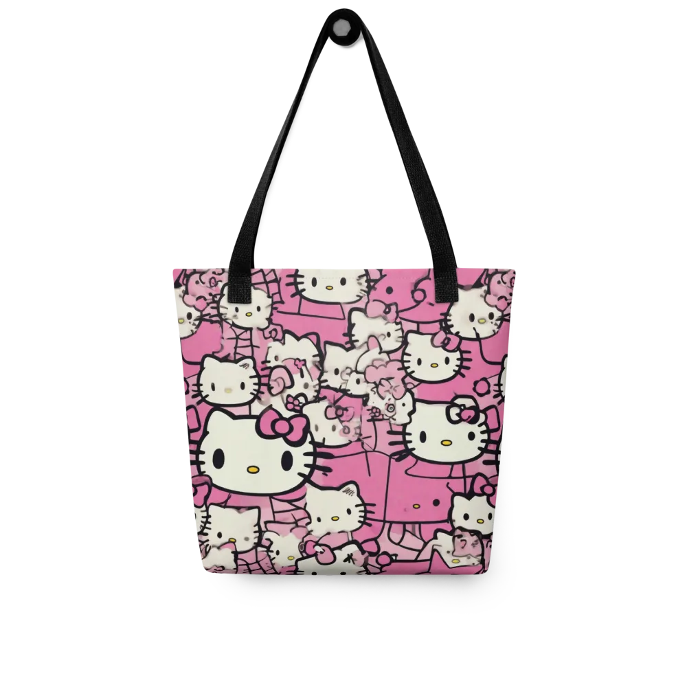 Pink Bow Parade on Tote Bag — Front