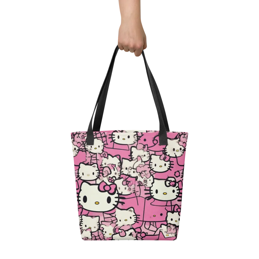 Pink Bow Parade on Tote Bag — Front