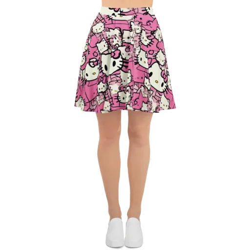 Pink Bow Parade on a Skater Skirt