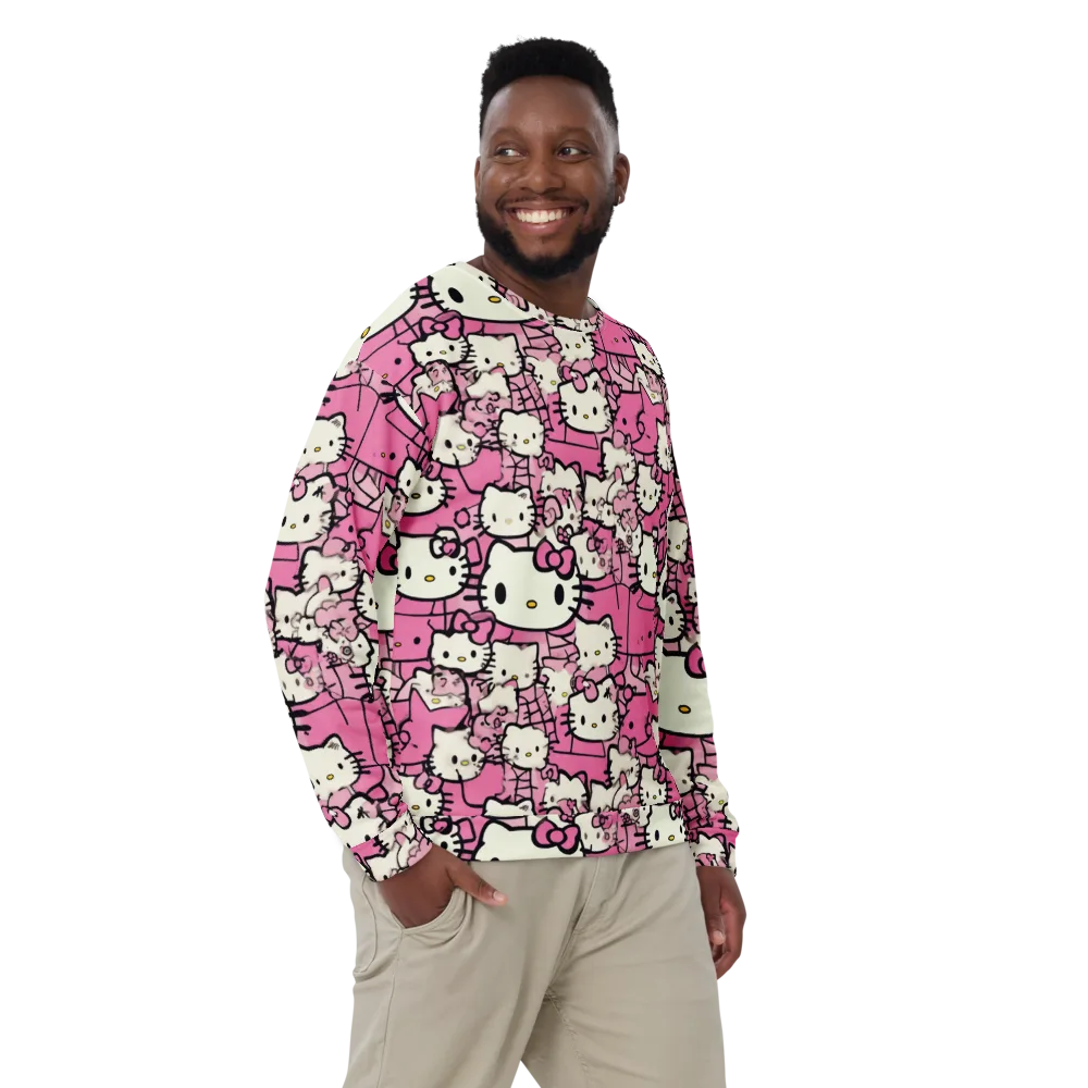 Pink Bow Parade on Sweatshirt — Front