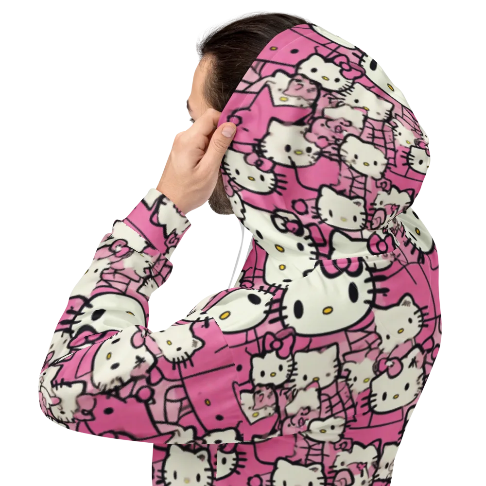 Pink Bow Parade on Hoodie — Back