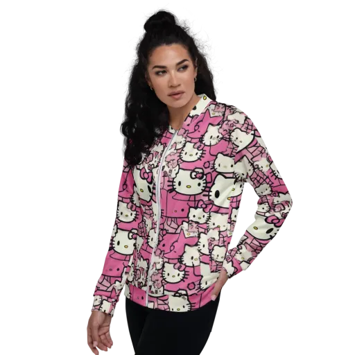 Pink Bow Parade on a Bomber Jacket