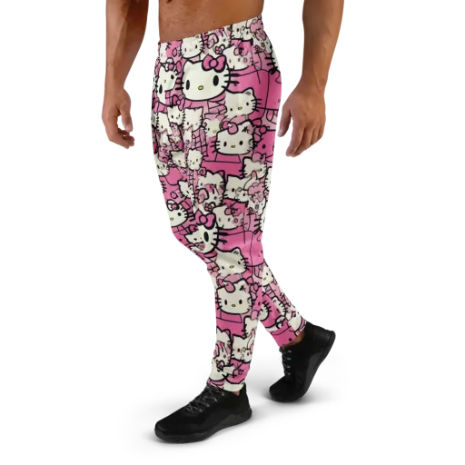 Pink Bow Parade on a Men's Joggers