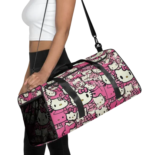 Pink Bow Parade on a Duffle Bag