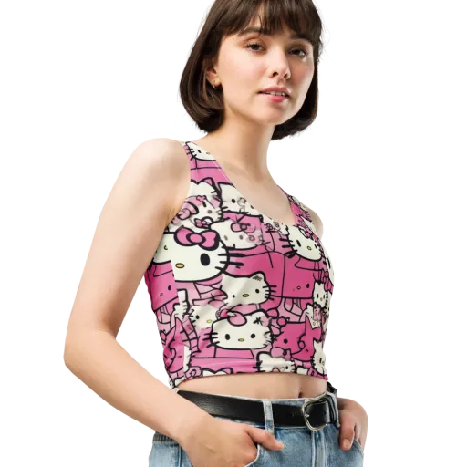 Pink Bow Parade on a Crop Top