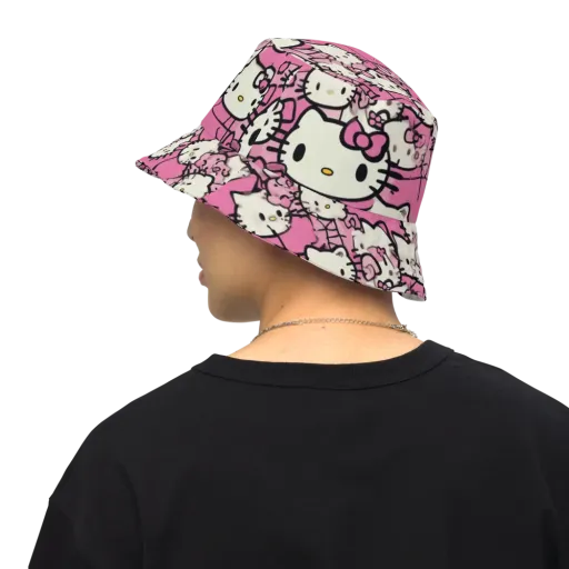 Pink Bow Parade on a Reversible Bucket Hat