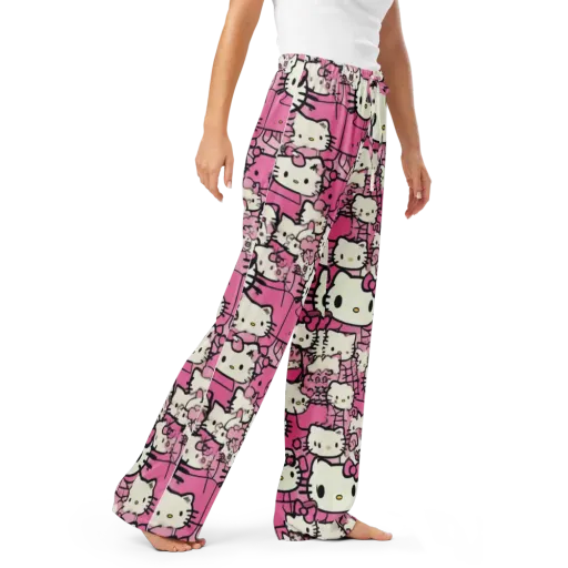 Pink Bow Parade on a Women's Pajama Pants