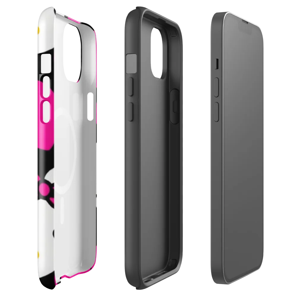 Neon Kitty Hearts on MagSafe Tough Case for iPhone® — Front