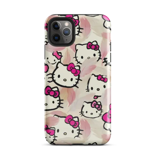 Kawaii Feather Parade on a Tough Case for iPhone®