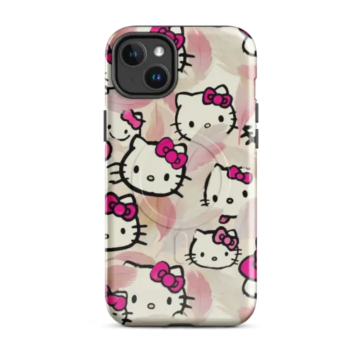 Kawaii Feather Parade on a MagSafe Tough Case for iPhone®