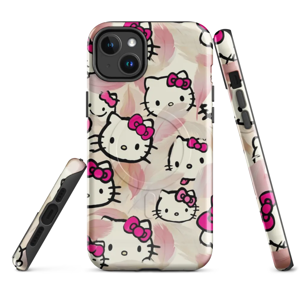 Kawaii Feather Parade on MagSafe Tough Case for iPhone® — Front