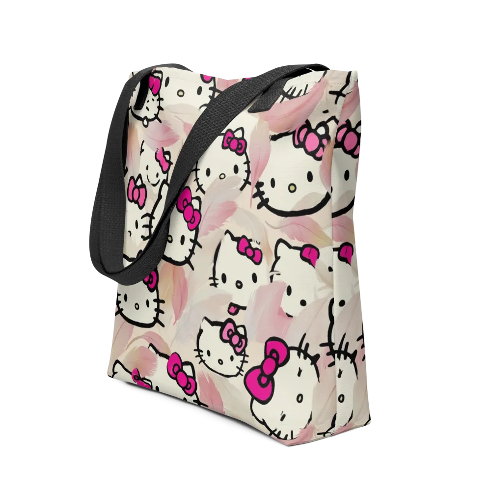 Kawaii Feather Parade on Tote Bag — Front