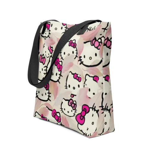 Kawaii Feather Parade on a Tote Bag