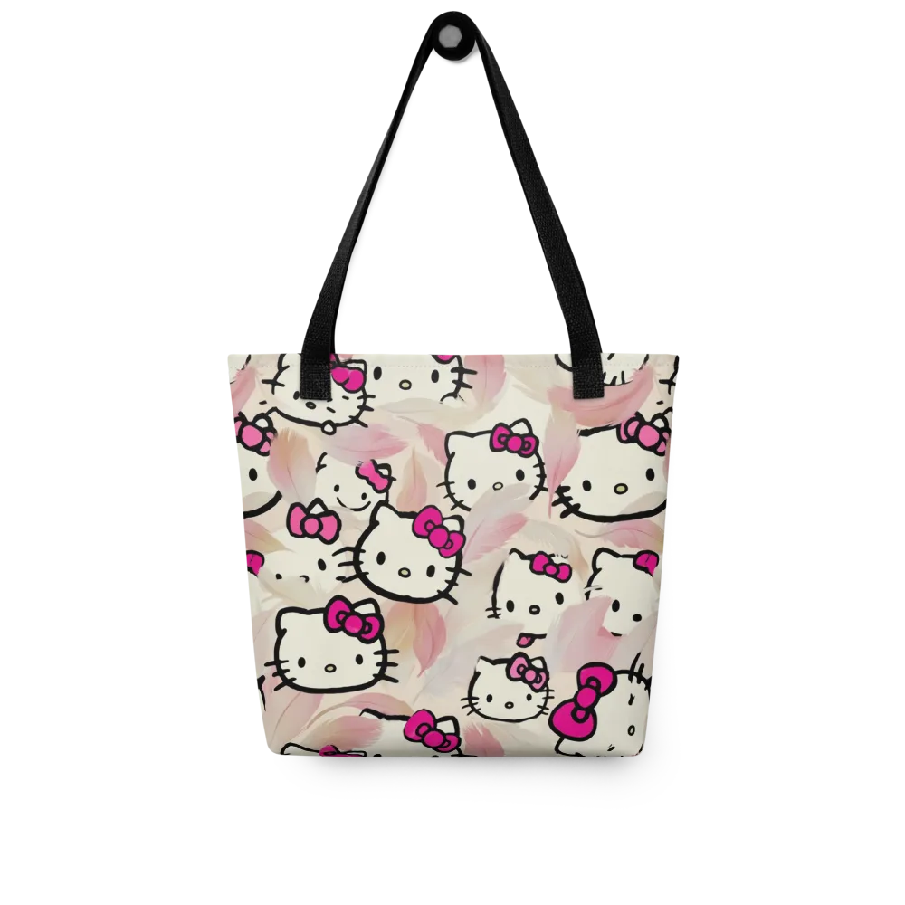 Kawaii Feather Parade on Tote Bag — Front