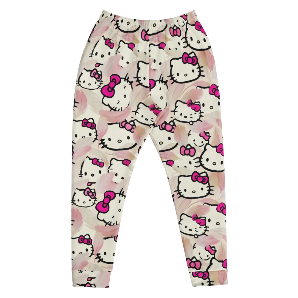 Kawaii Feather Parade on Men's Joggers — Front