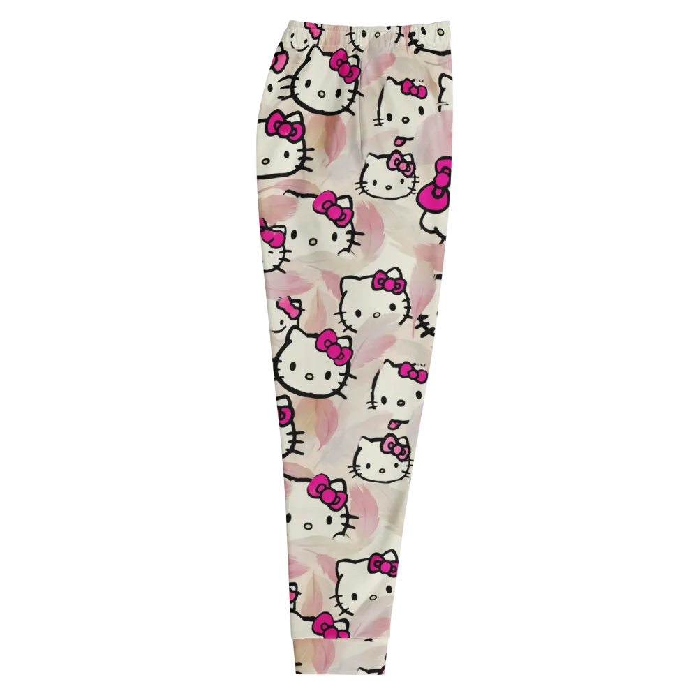 Kawaii Feather Parade on Men's Joggers — Right