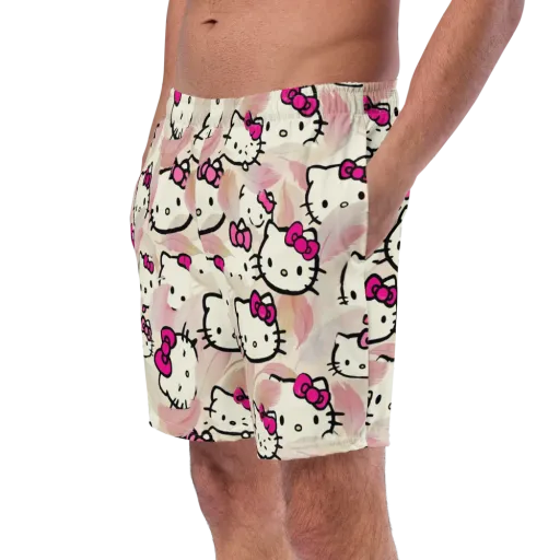 Kawaii Feather Parade on a Swim Trunks