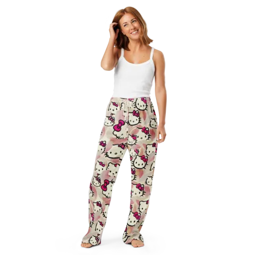 Kawaii Feather Parade on a Women's Pajama Pants