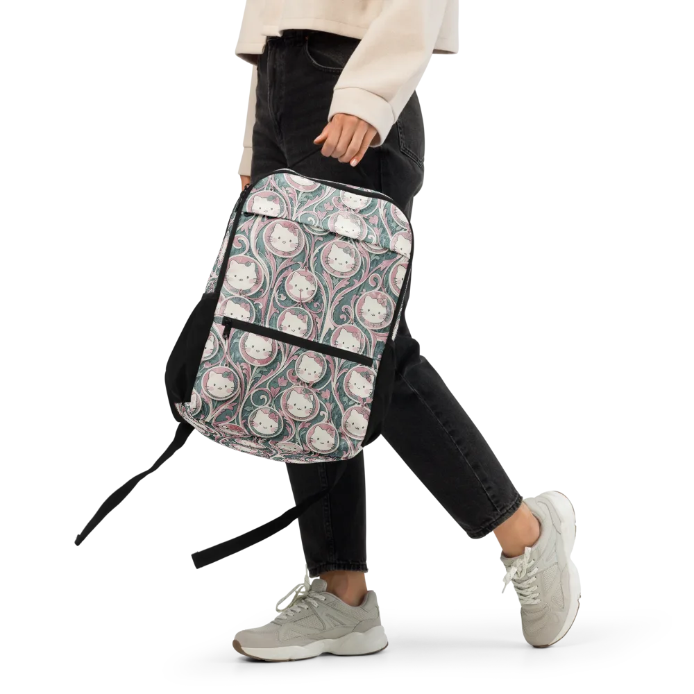 Mistletoe Kittens on Utility Backpack — Front