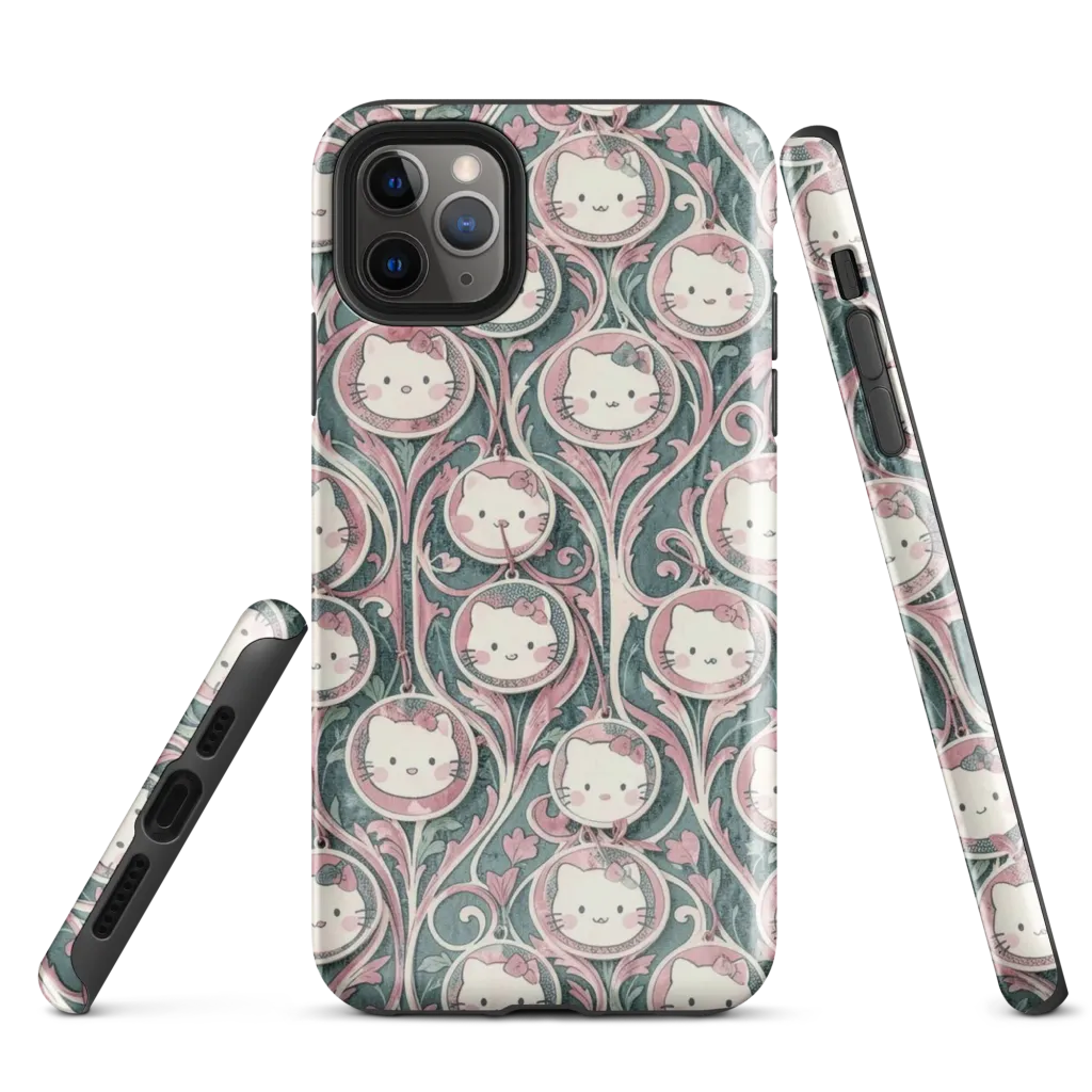Mistletoe Kittens on Tough Case for iPhone® — Front