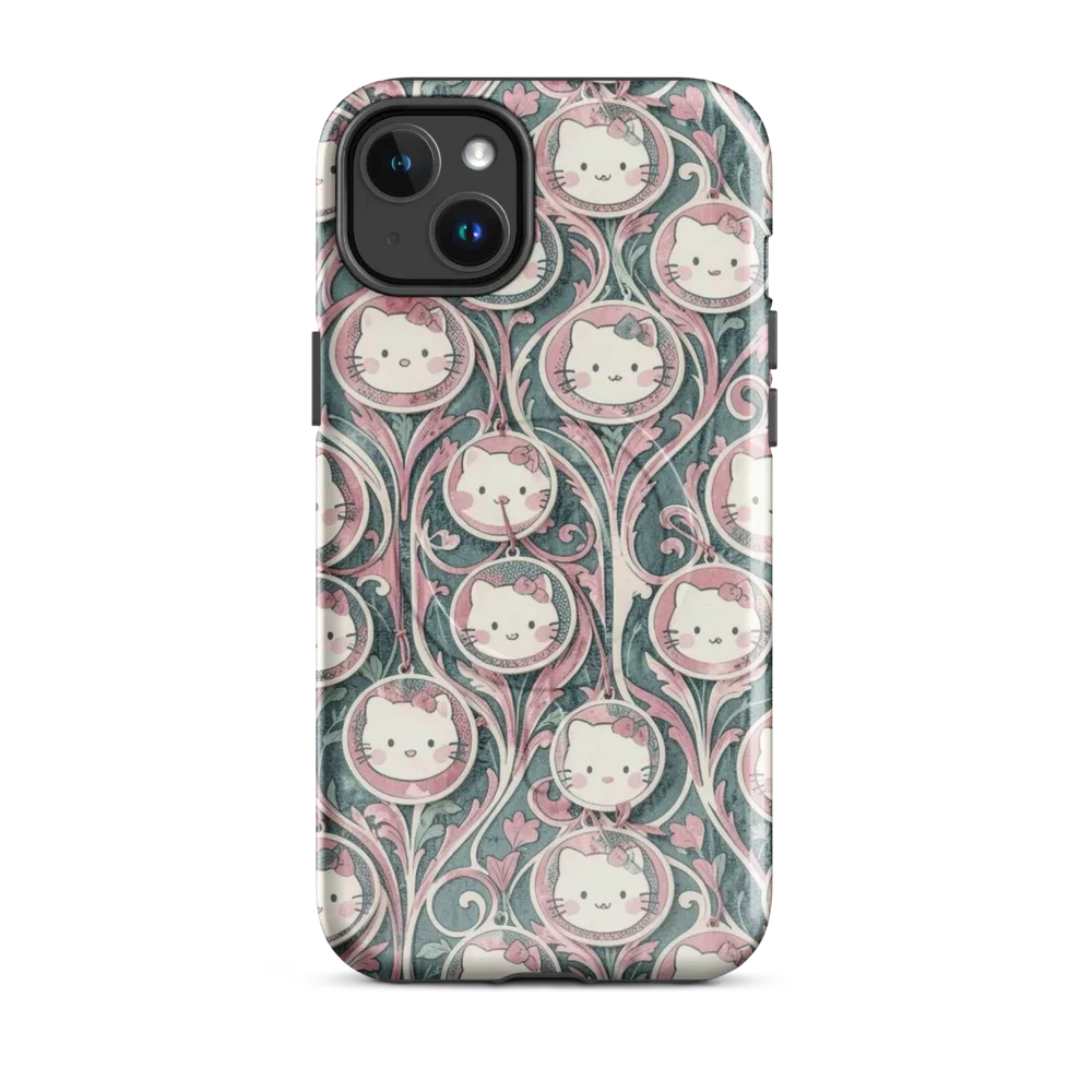 Mistletoe Kittens on MagSafe Tough Case for iPhone® — Front