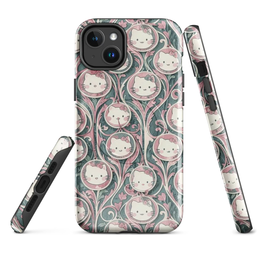 Mistletoe Kittens on MagSafe Tough Case for iPhone® — Front