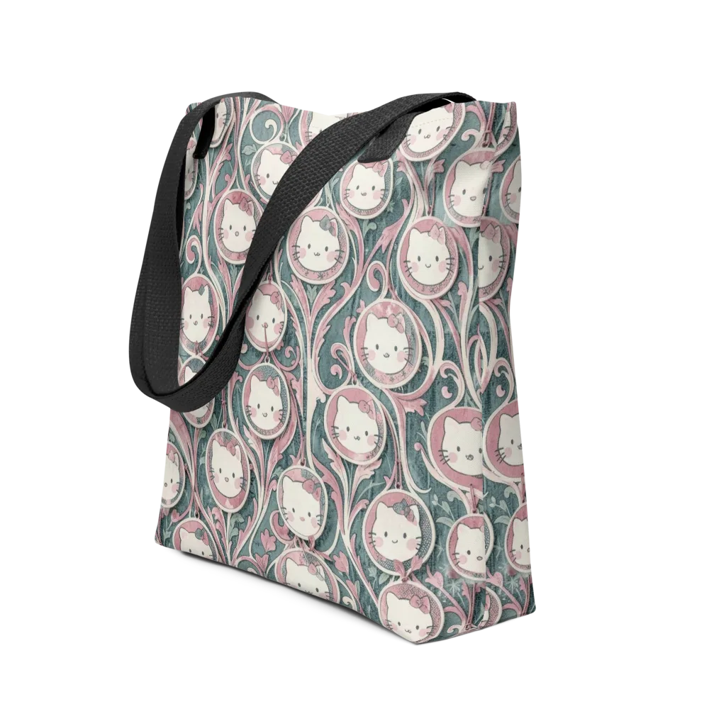 Mistletoe Kittens on Tote Bag — Front