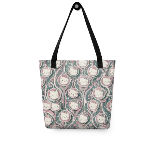 Mistletoe Kittens on a Tote Bag