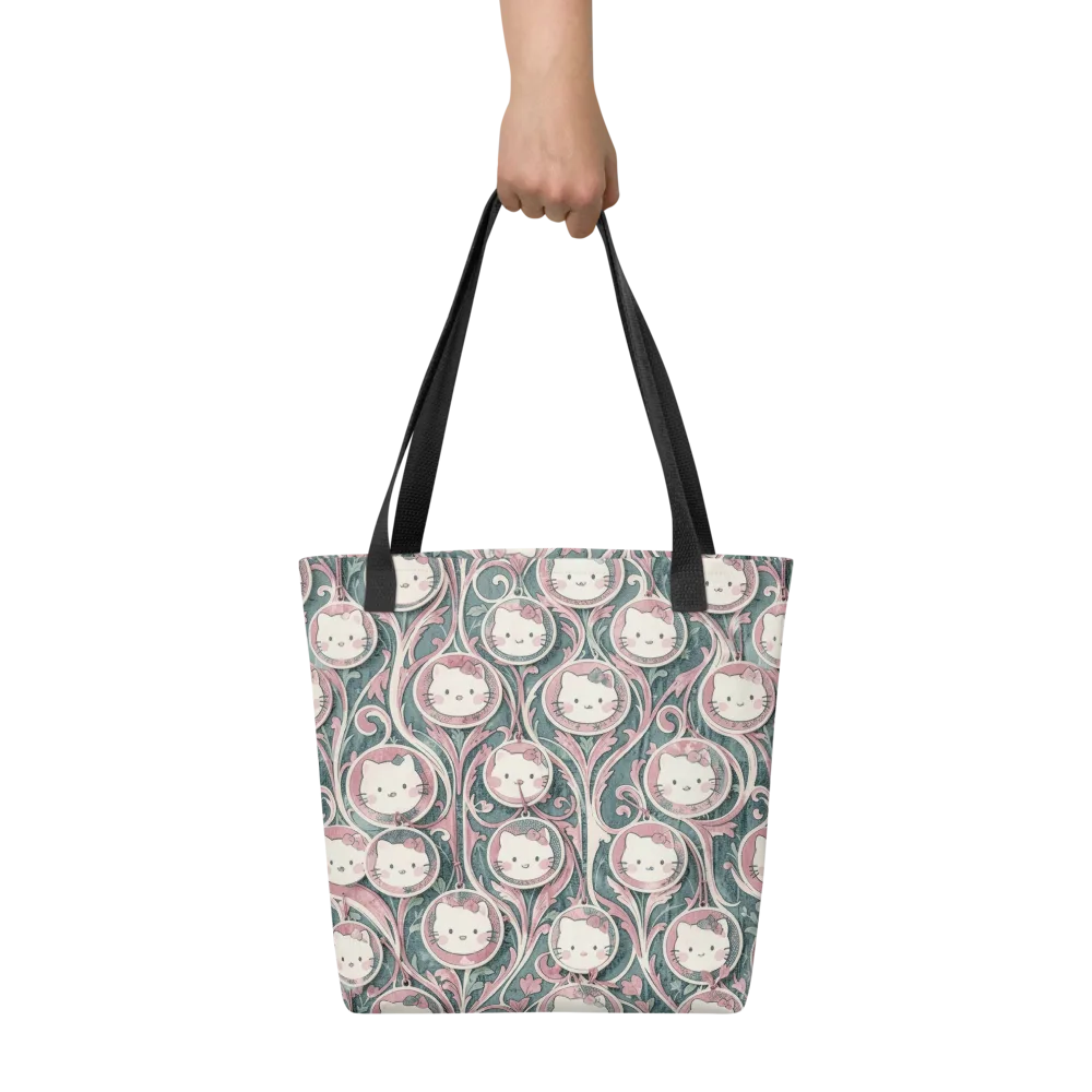 Mistletoe Kittens on Tote Bag — Front