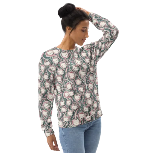 Mistletoe Kittens on a Sweatshirt