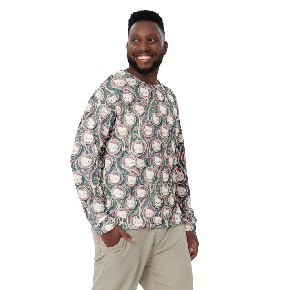Mistletoe Kittens on Sweatshirt — Front