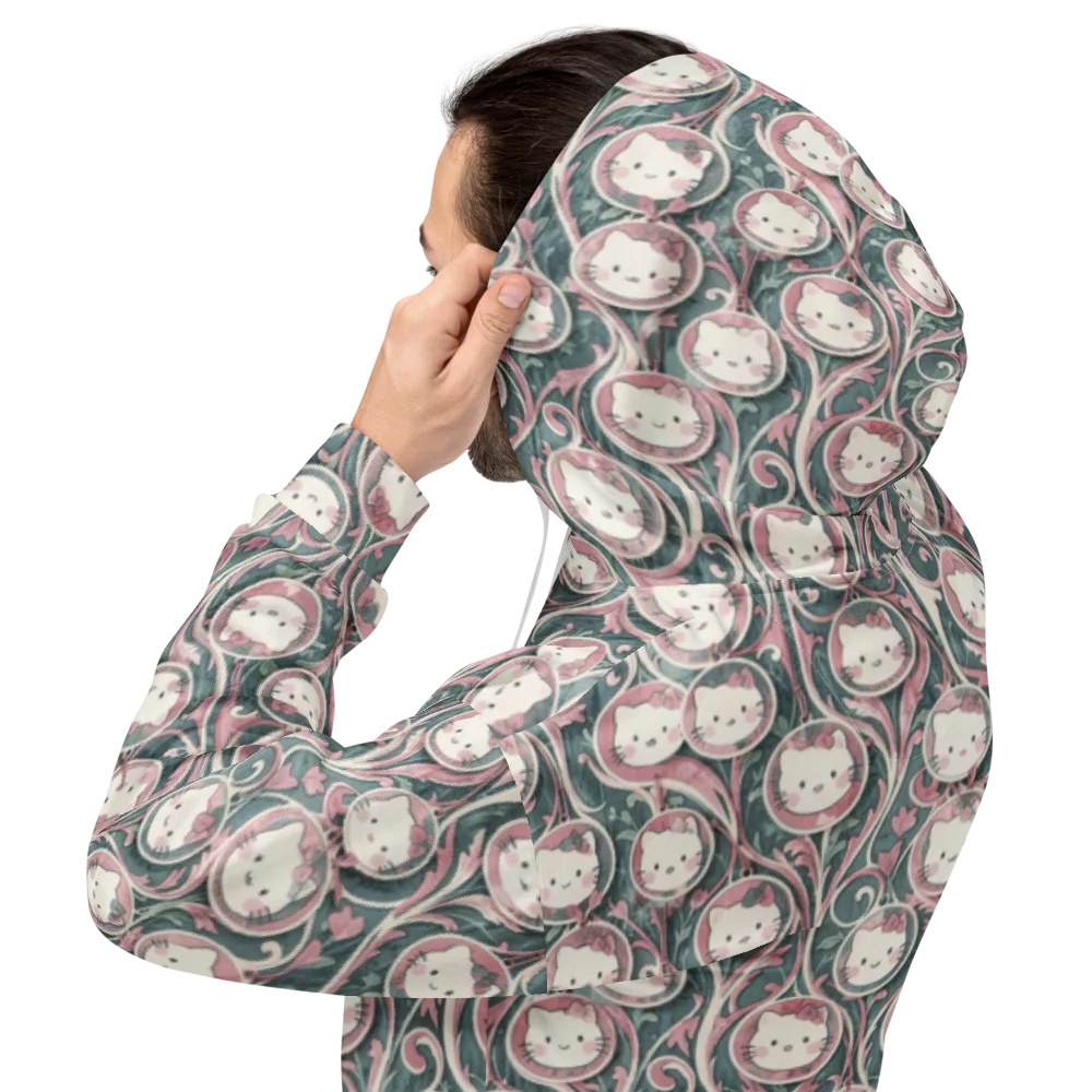 Mistletoe Kittens on Hoodie — Back