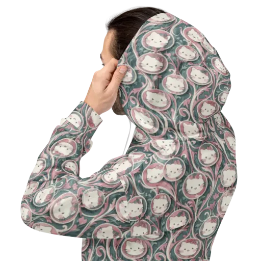Mistletoe Kittens on a Hoodie