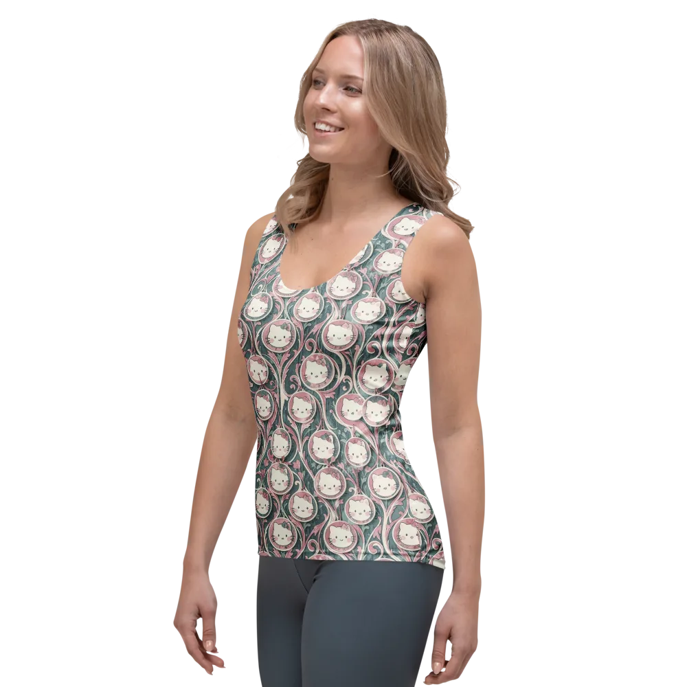 Mistletoe Kittens on Women's Tank Top — Left Front