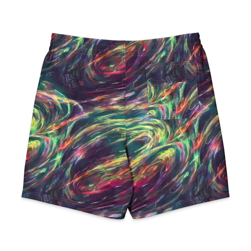 Viridian Rush on Men's Board Shorts — Back