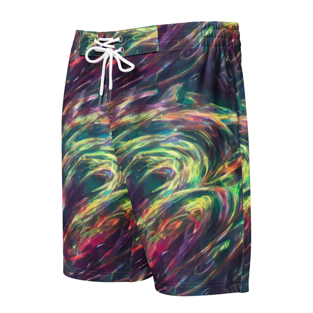 Viridian Rush on Men's Board Shorts — Front