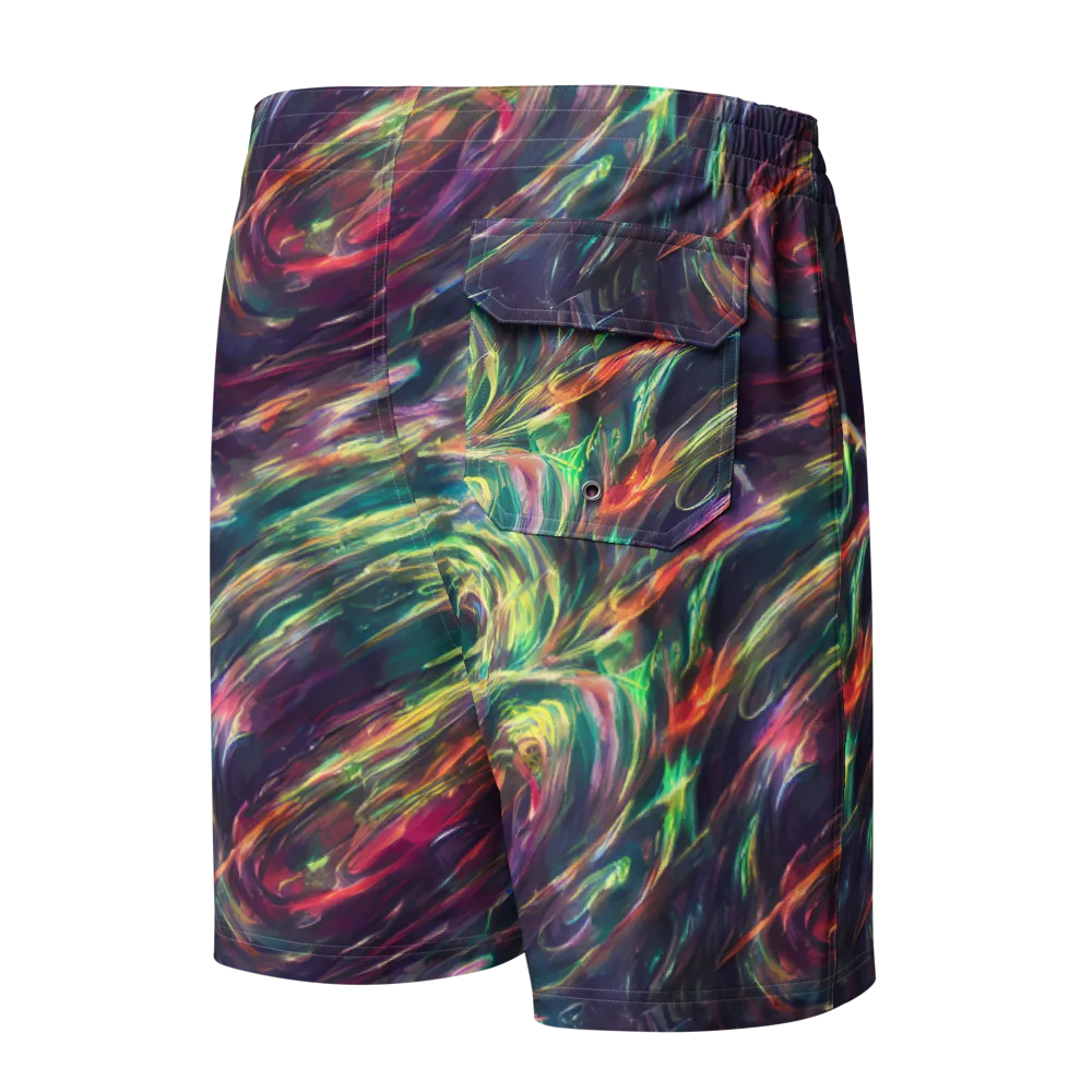 Viridian Rush on Men's Board Shorts — Back